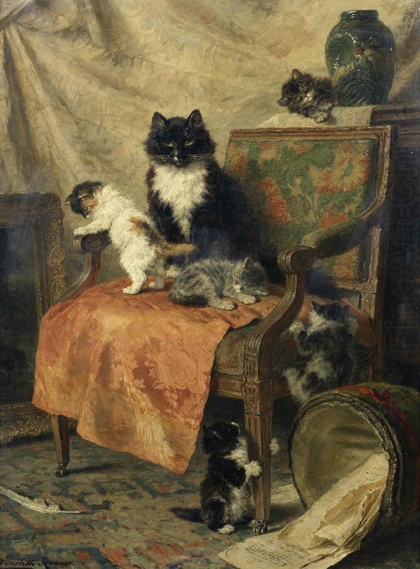 Henrietta Ronner-Knip Kittens at play china oil painting image